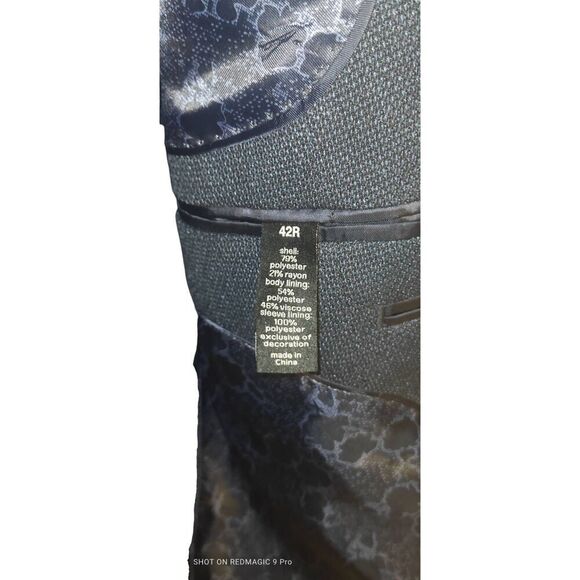 Men's Bar III Navy Slim-Fit Lightweight Sport Coat Size 42 Regular - Picture 8 of 12